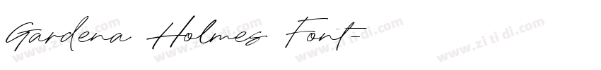 Gardena Holmes Font字体转换